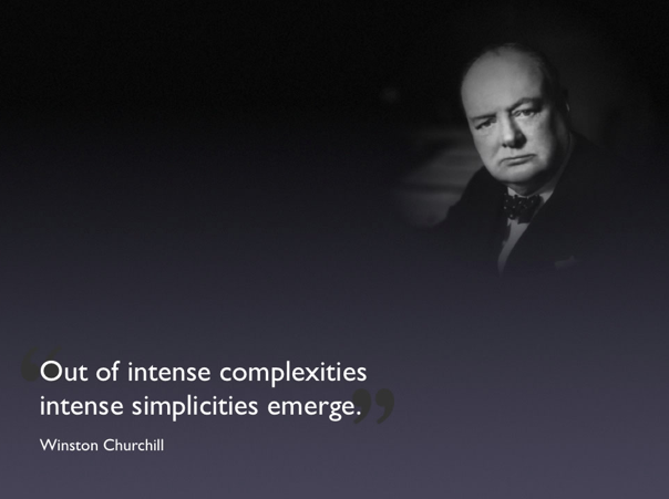 Winston Churchill Quote Simplicities