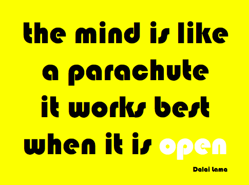 Dalai Lama Open Mind Quote