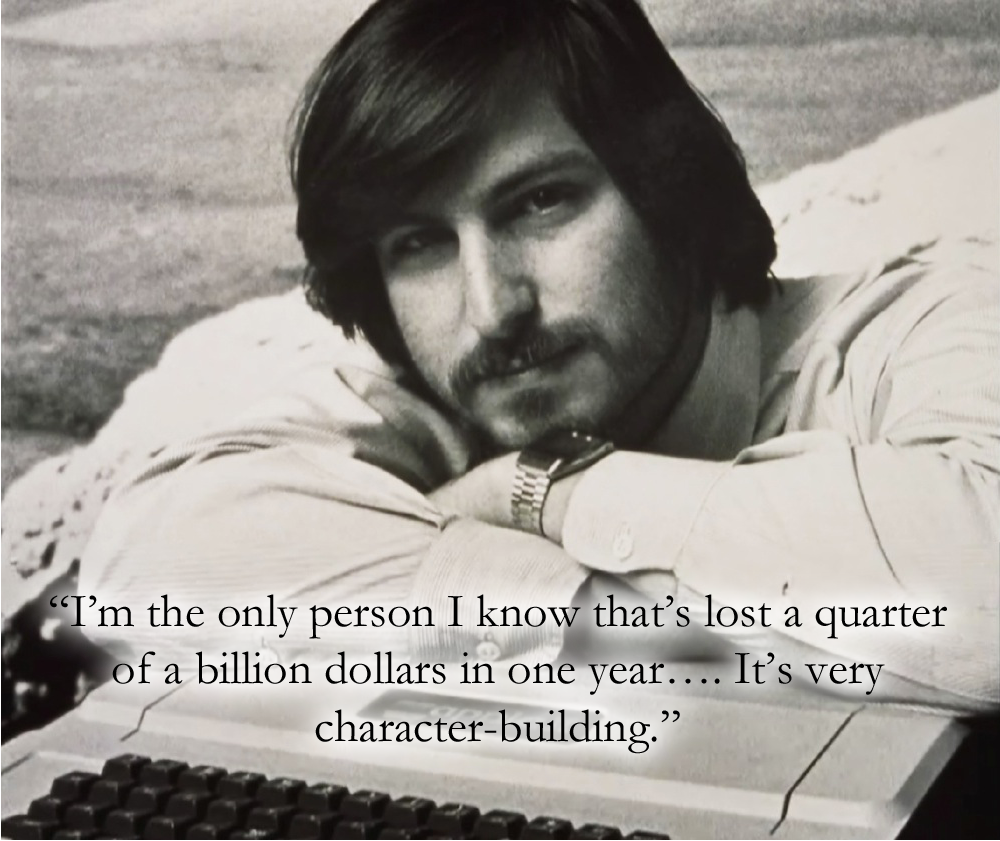 Steve Jobs Character Building Quote