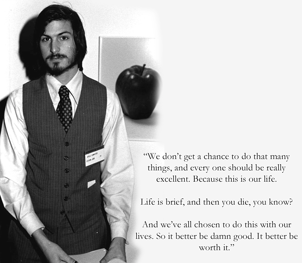 Steve Jobs Life is Brief Quote