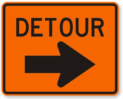 Next time you're in a crappy situation just take a detour!