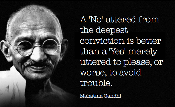 Gandhi Conviction Quote