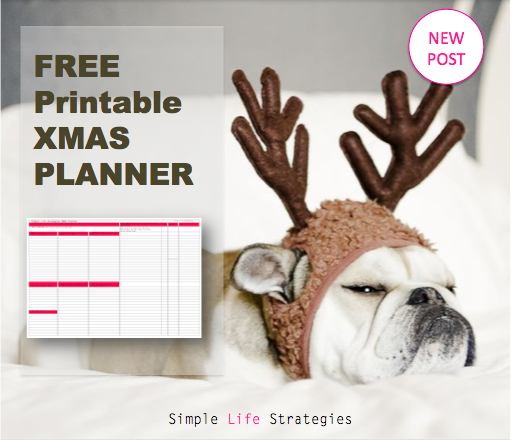 Get Organised this XMAS with a Free Printable XMAS Planner