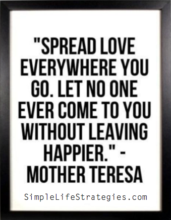 spread love wherever you go quote